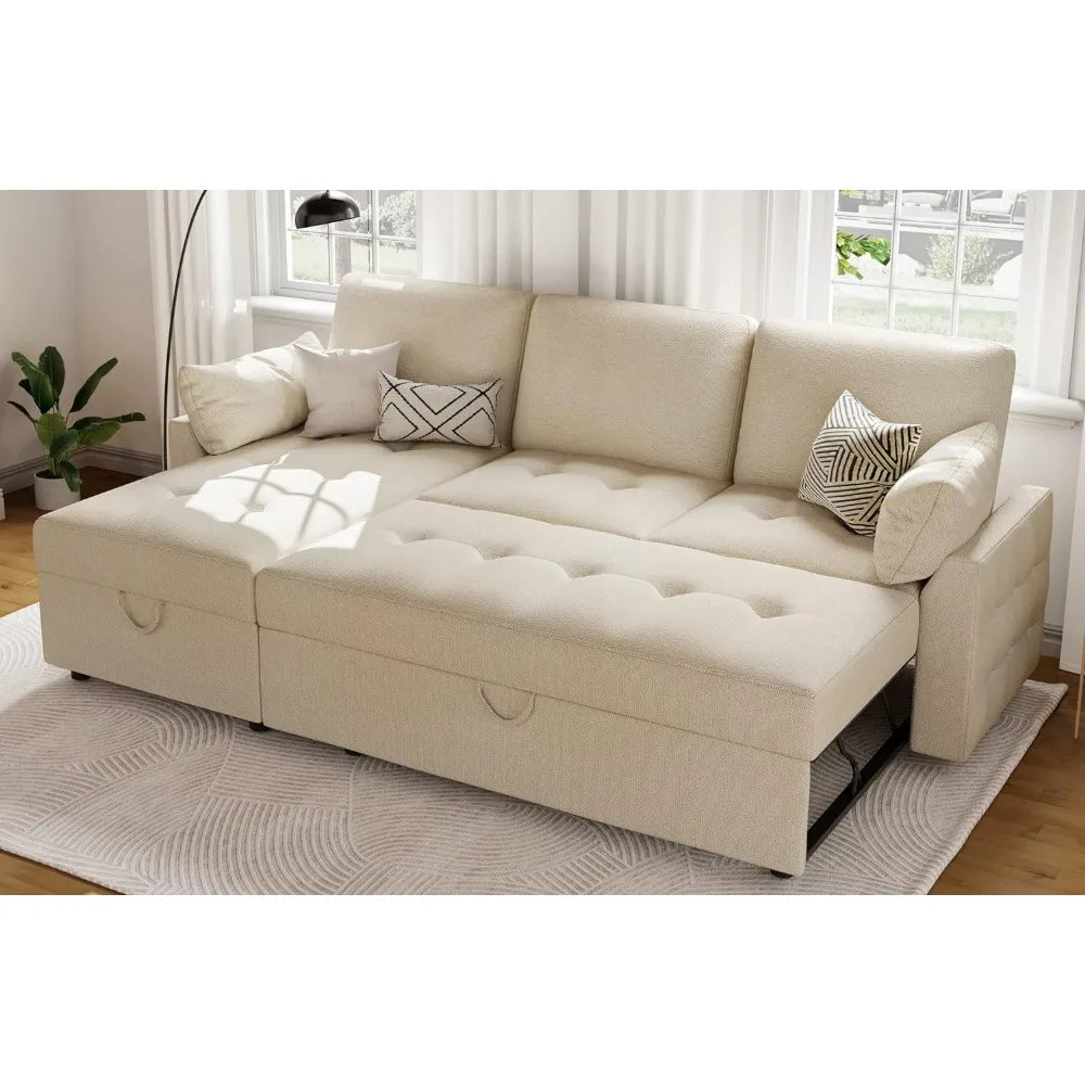 Chenille Series: Sleeper Couch w/ Storage