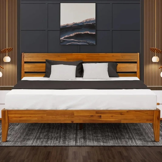 Solid Wood Series: (King Size Bed)