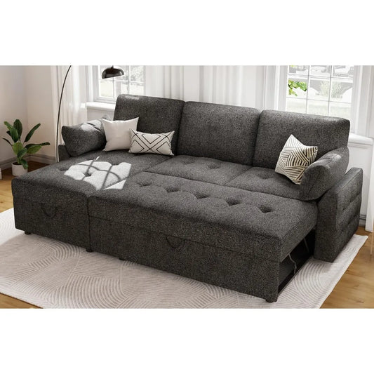 Chenille Series: Sleeper Couch w/ Storage